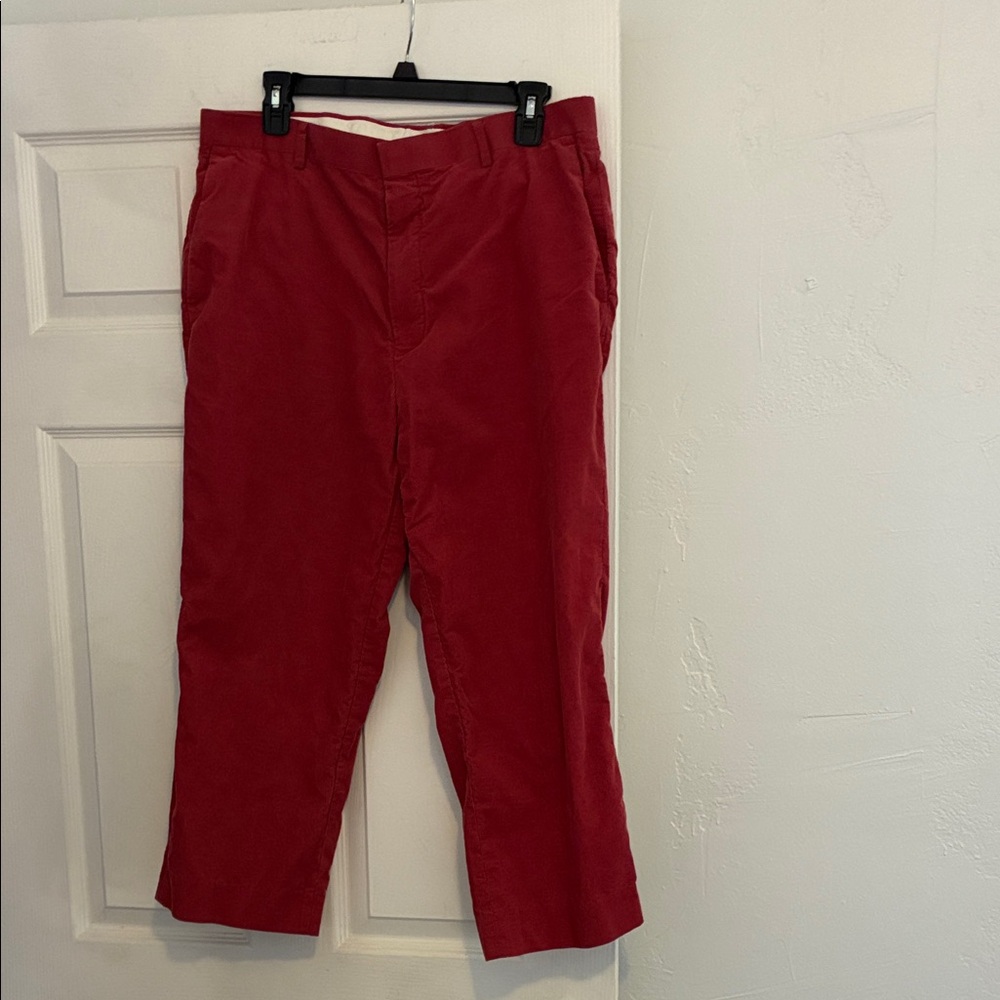 J. Crew Men's Corduroy Pants in Vibrant Red